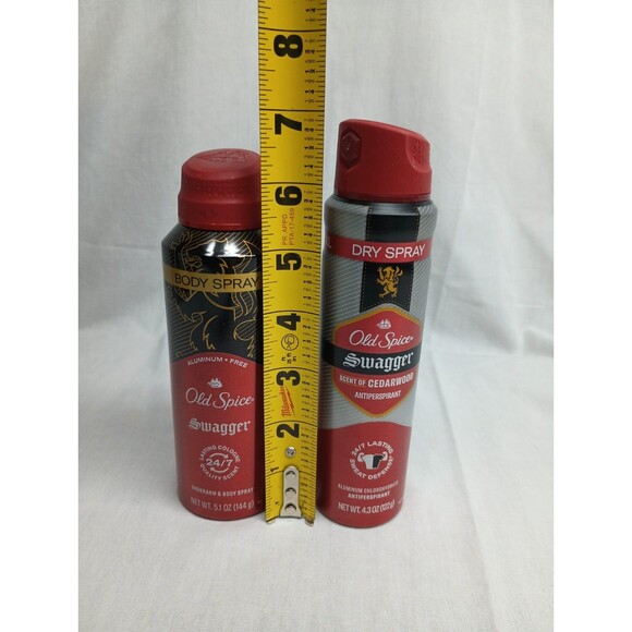 Lot Of 2 Old Spice Swagger Antiperspirant & Body Spray 5.1 & 4.3 Oz Whole Body - Picture 4 of 5